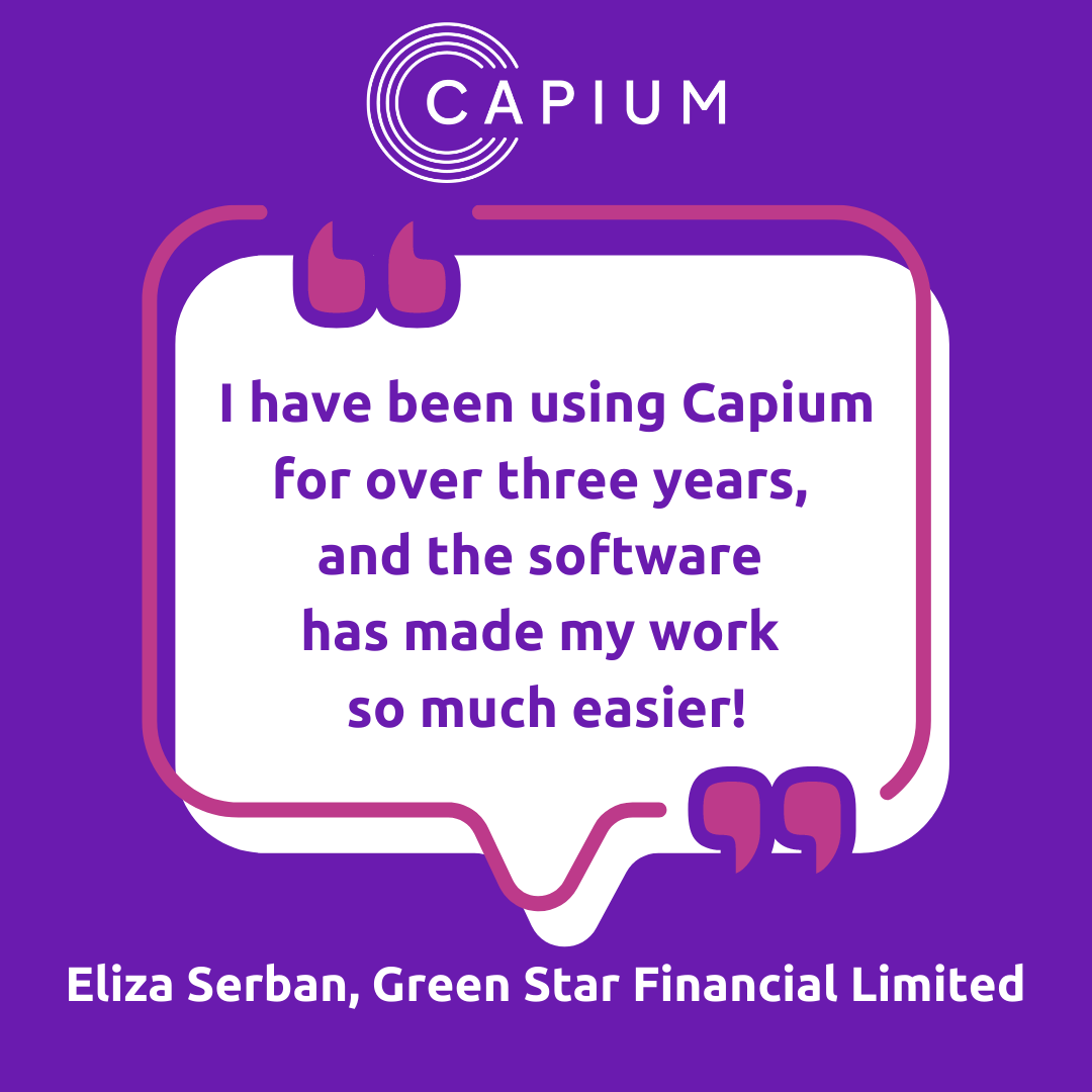 Capium Limited Testimonial: Green Star Financial Limited - capium